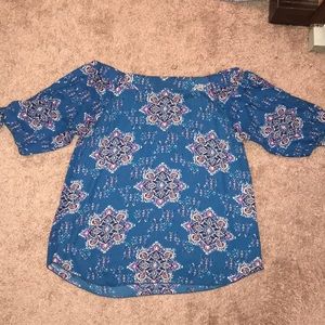 Adorable Renee C off the shoulder top